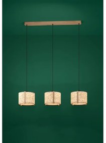 Eglo 390324 - Luster na lanku HONTONGAS 3xE27/25W/230V béžová