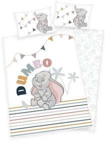 HERDING Obliečky do postieľky Dumbo stripe Bavlna, 100/135, 40/60 cm