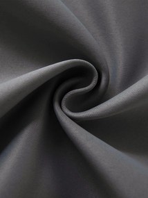 Blackout závesy Elias sivá – 140 × 160 cm (2 ks) - krúžky