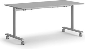 Mobilný stôl MATCH, 160x80 cm, sivá podnož, sivá