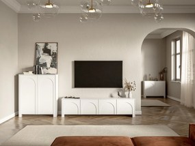 TV stolek Arco 204 cm bílý