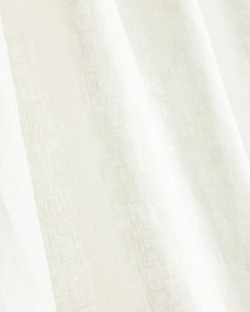 Záves so systémom FLEX (dvojité spony flex) farba produktu biela látka polopriehľadný, zapletaná, ľanová