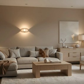 Toolight Toolight, LED nástenné svietidlo 8W, 4000K, 1000lm, G137-W, ružové zlato, OSW-02621