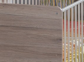 Detská postieľka Cariba 70x140 cm, dub san remo/biela