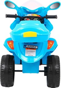 Ramiz Detská elektrická trojkolka BJX-088 Modrá + zvuky + svetlá