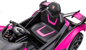LEAN CARS Elektrické autíčko Lamborghini GT HL528 LED svetlá MP3 ružové