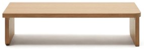 Konferenčný stolík v dekore duba v prírodnej farbe 75x140 cm Oaq – Kave Home