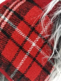 Vánoční skřítek ELFIE 60 cm červený/šedý