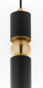 Jupiter 2003 - Luster na lanku ALAS 1xGU10/10W/230V čierna/zlatá