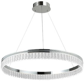 LED stmievateľný krištáľový luster na lane THALIA LED/55W/230V 3000-6000K + diaľkové ovládanie