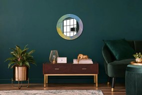 Okrúhle zrkadlo s potlačou Textúra olejovej farby fi 50 cm