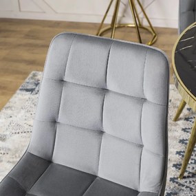 PROXIMA.store - Čalúnená jedálenská stolička CARO FARBA: sivá