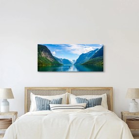 Obraz - Jazero Lovatnet (120x50 cm)