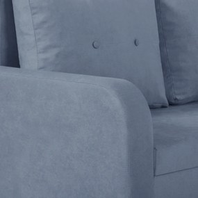 Rozkládací rohová sedací souprava TOKYO Modrá