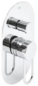 Sprchová a vaňová batéria SAT Fusion vrátane podomietkového telesa chróm SATBSFU215KPU, 1 ks