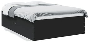 Rám postele čierny 135x190 cm kompozitné drevo 3280945