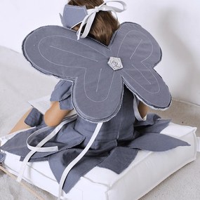 Prešívaný puf biela 46x46x13cm