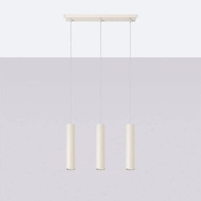 Krémové závesné svietidlo Castro – Sollux