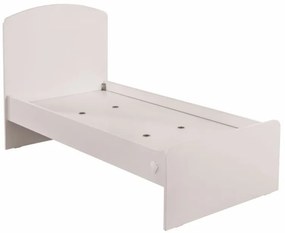 Detská rastúca postieľka 75x160cm s prebaľovacím pultom Chloe - biela
