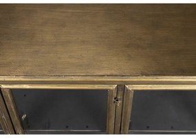 Kovová vitrína v zlatej farbe 100x80x38, 5 cm Gertlush – Dutchbone