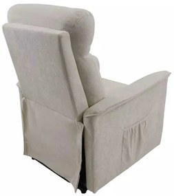 LuxuryForm DESIGN TV kreslo PEGAS s elektrickým polohovaním, masážou a výklopom - béžové