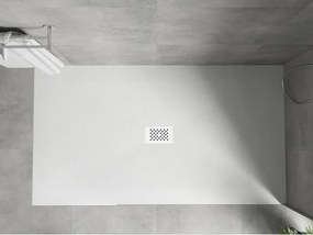 Mexen Hugo, obdĺžniková sprchová vanička SMC 170 x 100 cm, biela, biela krytka, 42101017-W