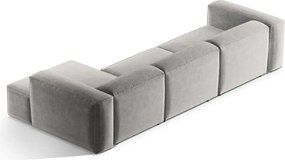 Svetlosivá rohová pohovka (pravý roh/s leňoškou) Bergamo – Cosmopolitan Design