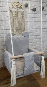 Detská hojdačka LULLABY - ŠEDÁ