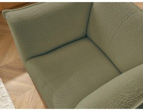 Zelené kreslo z textílie buklé Giorgia – Bobochic Paris