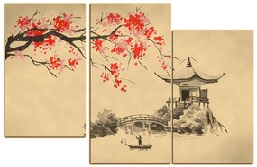 Obraz na plátne - Tradičné ilustrácie Japonsko 160FC (105x70 cm)