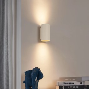 Moderná nástenná lampa béžová GU10 50 mm okrúhla 2-svetlá - Sandy