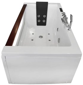 M-SPA - Kúpelňová vaňa 8007 s hydromasážou pre 1 osobu 180 x 90 x 59 cm