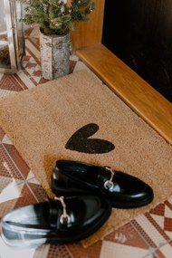 Bella Rose Rohožka z kokosových vlákien Srdiečko