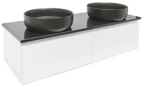 Kúpeľňová skrinka pod umývadlo SAT Evolution 118x30x44,8 cm biela matná SATEVO120WMZ
