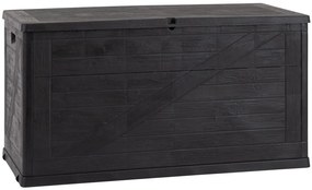WOOD záhradný plastový úložný box 420 L, grafit