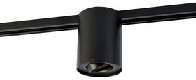 Moderný 1-fázový koľajnicový reflektor čierny - Rondoo Up