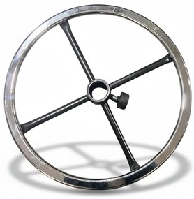 Oporný kruh, pre pracovné stoličky, oceľ chróm, 450 mm