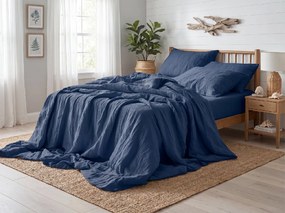 Mušelínové obliečky MUSSARI tmavomodré Rozmer obliečky: 2 ks 70 x 90 cm | 200 x 220 cm