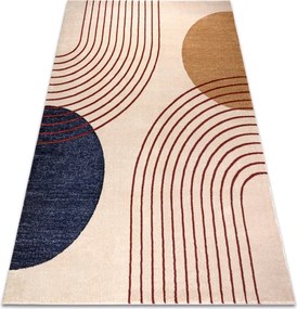 Koberec FUSION 0001 béžový / bordový