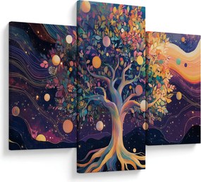 Obraz – Fialový strom plný energie (90x60 cm)