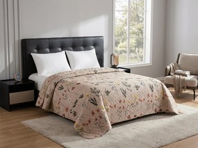 Prehoz na posteľ HERBAR béžový Rozmer: 220 x 240 cm