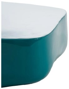 Kovová polica v petrolejovej farbe 32,5 cm Adawa – Light &amp; Living