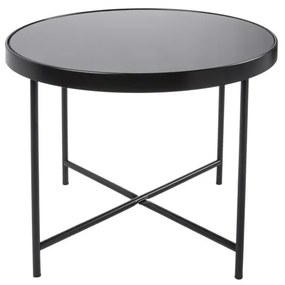 Čierny konferenčný stolík Leitmotiv Smooth XL, ø 60 cm