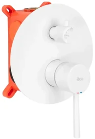 Rea Lungo, podomietková vaňová batéria + Box, biela, REA-B6440