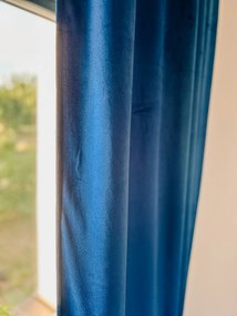 Kráľovsky modrý zatemňovací záves VELVET 140x250 cm Zavesenie: Riasiaca páska