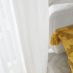 Biela voálová záclona 140x183 cm Aletta – Pineapple Elephant