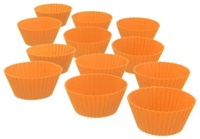 Silikónové formy na pečenie muffinov v súprave 12 ks ø 5,5 cm – Orion