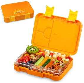 Schmatzfatz junior Lunchbox, 6 priehradiek, 21,3 x 15 x 4,5 cm (Š x V x H)