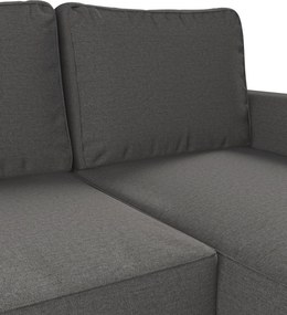 Poťah na sedačku Backabro (rozkladacia) s ležadlom farba produktu sivá látka zapletaná