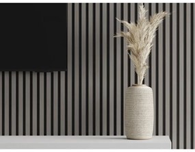 Mexen Lam-F, akustické stenové lamely 275 × 30 cm, plstený podklad 8 mm, technická dyha, dub oceľový, S105-275307-3015-006